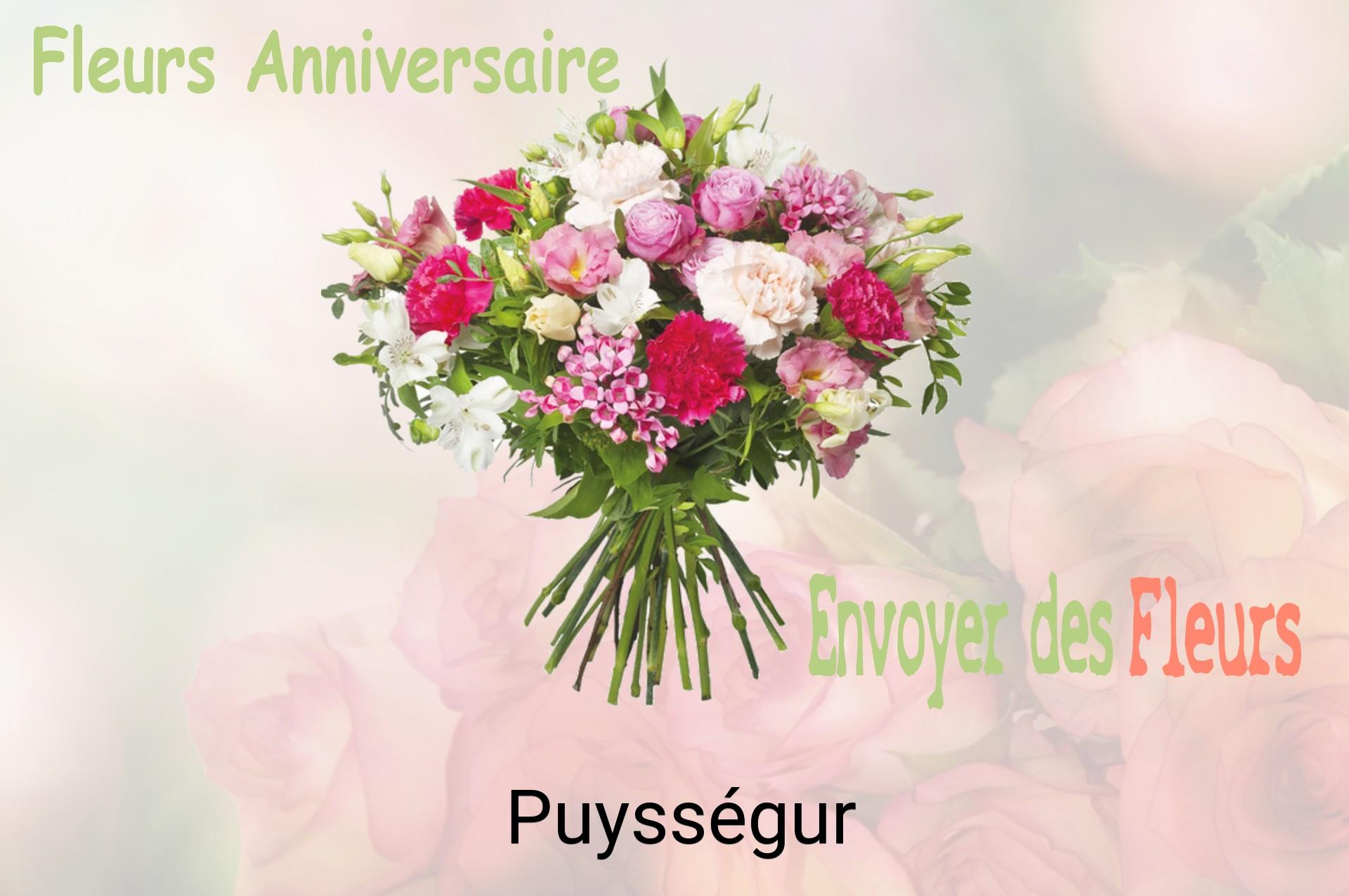 Bouquet de fleurs d’anniversaire livré à Puysségur